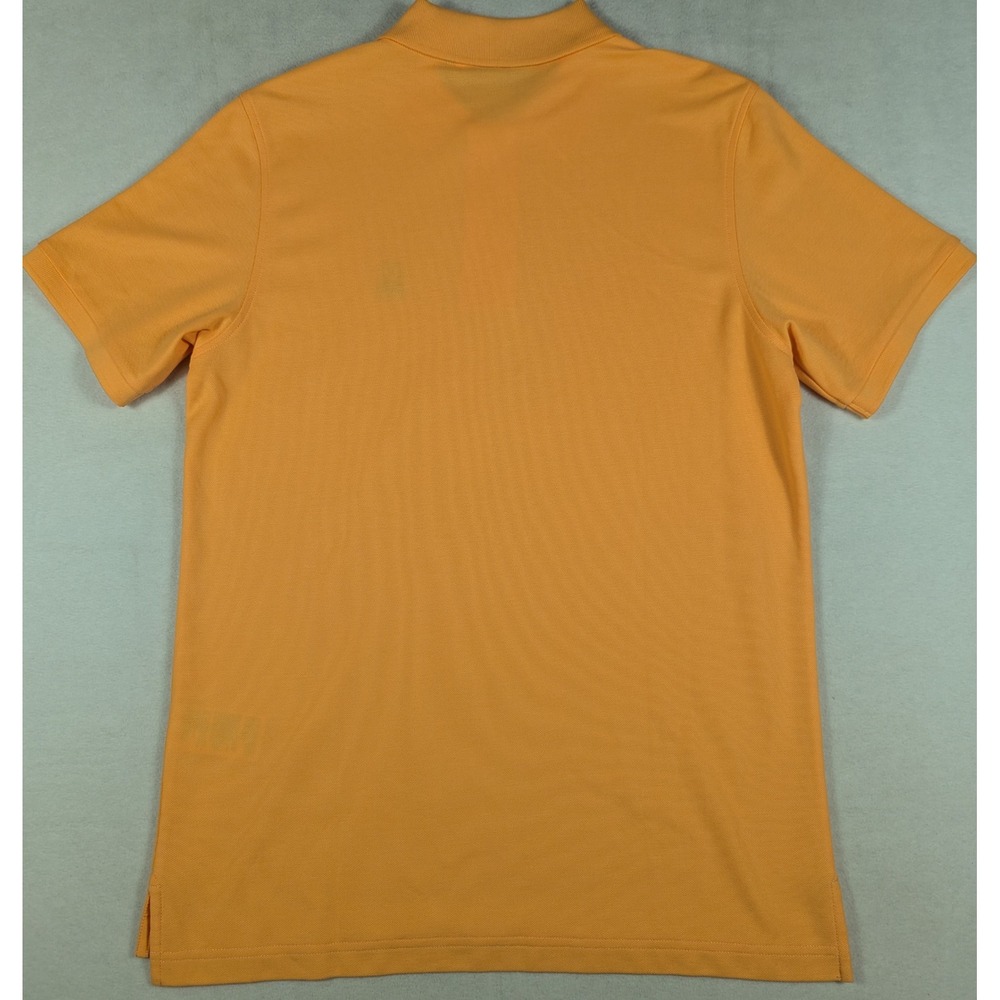 NEW Psycho Bunny Mens Classic Polo Shirt Mock Orange Pima Cotton Size 5 Medium - Picture 3 of 7